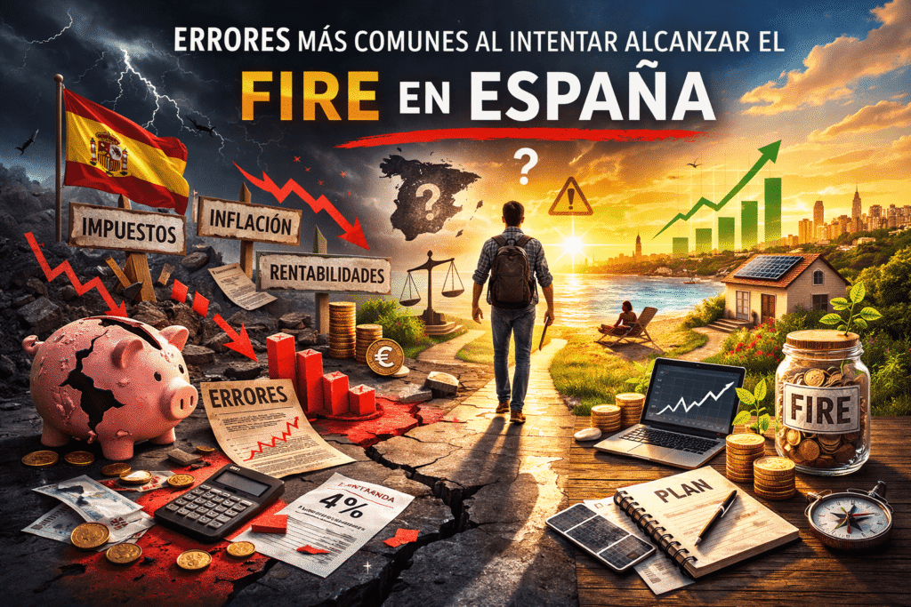 Errores más comunes al intentar alcanzar el FIRE en España: impuestos, inflación y riesgos financieros