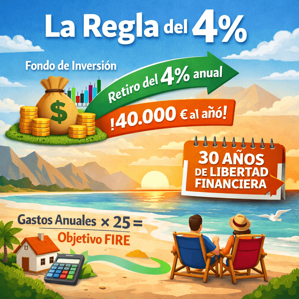 regla del 4 por ciento independencia financiera calculo numero FIRE